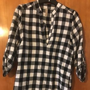 Plaid tunic